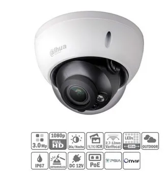 IP camera dome type 3M DN dWDR 3D-NR IR30m 2.7-12VFM IK10 IP67 PoE SD Dahua
IP camera dome type 3M DN dWDR 3D-NR IR30m 2.7-12VFM IK10 IP67 PoE SD Dahua