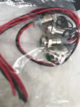 Luz indicadora de advertencia LED de Metal, resistente al agua IP67, lámpara de señal, cable piloto de 3V, 5V, 12V, 24V, 110V, 220V, 6/8/10/12/16/19/22mm, 1 Uds.