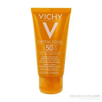 

Vichy Ideal Soleil Velvety Creme Complexion Spf50 + 50 Ml Sunscreen For Face And Decollete Area