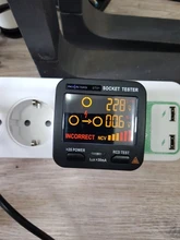 Conector Digital Tester Pro enchufe de la UE de GFCI RCD enchufes de salida de circuito eléctrico Braker de prueba cero Reino Unido es nosotros