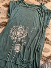 Camisa de verano de talla grande para mujer, Túnica informal con estampado de moda, cuello redondo, manga corta, 2021