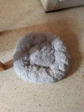 Cama de perro caliente suave y larga de felpa, caseta redonda mullidas de gato, sofá, casa, cojín para dormir cómodo, lavable, para cachorro, Invierno