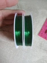 Alambre de cobre Colorfast para pulsera, collar, accesorios de fabricación de bricolaje, 0,2/0,25/0,3/0,5/0,6mm/1mm