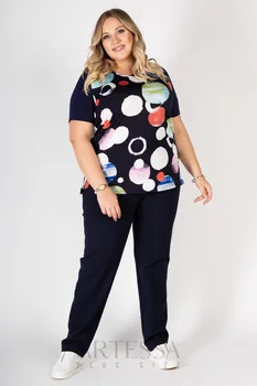 T-shirt for women artessa plus size, summer, short sleeve, knitted
T-shirt for women artessa plus size, summer, short sleeve, knitted