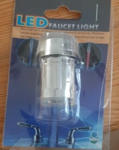 Grifo de agua con luz LED, cabezal de boquilla con Sensor de temperatura y cambio de 7 colores