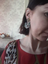 Pendientes de Clip para mujer, aretes de leopardo acrílico largo cuadrado geométrico circular sin Piercing, Clips para las orejas