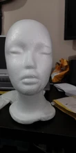 Soporte práctico de espuma para pelucas para cabezas de maniquí, soporte de exhibición para gafas, modelo de cabeza de peluca, envío directo, con soporte para peluca