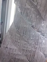 Vestido Vintage del gran Gatsby para mujer, vestido de lentejuelas de fiesta Vintage de los años 1920, camisola Sexy con cuello en V, vestido de flecos dorados, trajes de Flapper