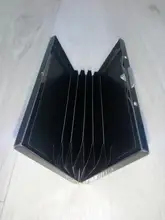 Tarjetero de Metal de aluminio para tarjetas de crédito, funda delgada Anti-Scan con bloqueo RFID, protección para tarjetas de negocios, 1 unidad