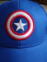 Gorra de béisbol de Hip Hop de Sol de Capitán América para niño, sombreros para niño o niña, gorras de rejilla con cierre en la parte trasera para niño