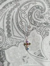 CANNER-collar de plata de ley 925 para mujer, collares con colgante de circón de colores cruzados, joyería femenina, collares de Color dorado