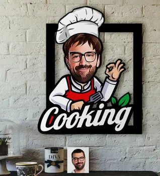 Personalized Men Chef Caricature OF 3D Wood Tablo-14 Reliable Quality Funny Fun Cost Effective Special Design decoration
Personalized Men Chef Caricature OF 3D Wood Tablo-14 Reliable Quality Funny Fun Cost Effective Special Design decoration