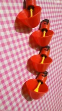Bebedero de codorniz automático 4 uds, bebedero para pollos, cuenco con boquilla amarilla, sistema de agua potable para granja de aves de corral