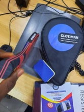 Raqueta de tenis de mesa de murciélago de carbono de alta calidad, pala de ping pong de goma, mango corto, mango largo