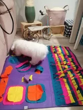 Alfombrilla de entrenamiento para perros y mascotas, manta de olfting, almohadillas de lana desmontables, esterilla para perros, alivia el estrés, rompecabezas, juguete para mascotas, almohadilla para la nariz