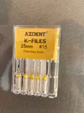 Limas de acero inoxidable K / D / H para uso manual, Material Dental de Canal radicular de 25mm