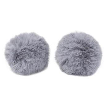 Pompon made of artificial fur (rabbit), d-8cm, 2 pcs/pack (E Gray)
Pompon made of artificial fur (rabbit), d-8cm, 2 pcs/pack (E Gray)
