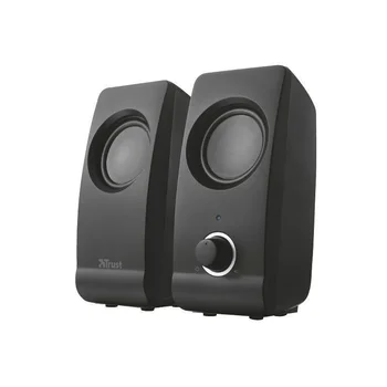 Altavoces portátiles 2.0 trust remo 8w rms alimentados por usb mando de volumen en parte delantera negro 17595 
Altavoces portátiles 2.0 trust remo 8w rms alimentados por usb mando de volumen en parte delantera negro 17595