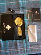 WWOOR-reloj analógico de acero inoxidable para hombre, nuevo accesorio de pulsera de cuarzo resistente al agua con cronógrafo, complemento Masculino deportivo de marca de lujo disponible en color dorado, 2021