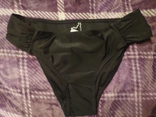 Oferta de Año Nuevo, parte inferior de Bikini de alto grado, cobertura completa, cintura media, Tankini, parte inferior plisada, tejido grueso sólido de doble capa, 2020