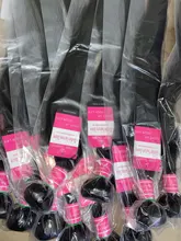 Mechones de cabello lacio brasileño, extensiones de cabello humano virgen, precio al por mayor, 2, 3, 4, 5, 10 mechones/lote