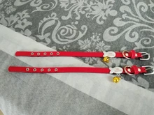 Collar de cuero personalizado para perros y gatos, placa con identificación para mascotas pequeñas