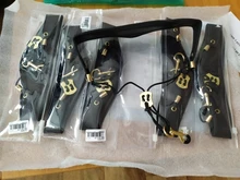 SLADE-arnés de cuero para saxofón ajustable, correa de hombro, correas de cuello con gancho, piezas saxofón