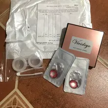 Lentillas de colores para Halloween, 2 uds./1 par/Aurora, Color azul, rojo, verde