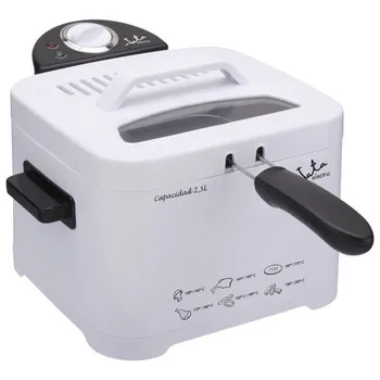 Freidora jata fr278 - 2000w - cuba 2.5l - tapa con asa y visor - sistema cool zone - cuerpo toque frío - indicadores luminosos
Freidora jata fr278 - 2000w - cuba 2.5l - tapa con asa y visor - sistema cool zone - cuerpo toque frío - indicadores luminosos
