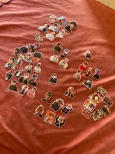 Pegatinas Kpop para ordenador portátil, equipaje, Maleta de motocicleta, monopatín, teléfono, PVC, 50 Uds.