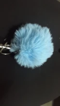LLavero de felpa de bola de lana púrpura para mujer, colgante de pompón de bola sencilla, Animal Artificial, bolsa de coche, juguete, 1 Uds.