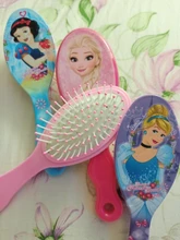Disney-cepillos de pelo de Frozen para el cuidado de los niños, Frozen, Elsa, Anna, Princesa, dibujos animados, peine de aire, juguetes para niños, regalo