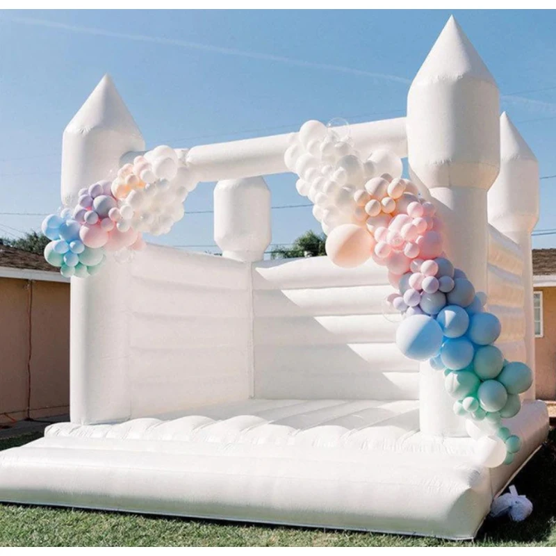 

Inflatable Wedding House Bouncy Castles Romantic Jumping House Inflatable Bounce House High Quality PVC Or Oxford Material