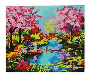 Painting by numbers on canvas 40x50 cm "bridge in the garden" Red Cat B204
Painting by numbers on canvas 40x50 cm "bridge in the garden" Red Cat B204