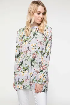 DeFacto Long Sleeve Floral Striped Blouse Women Chiffon Long Sleeve White Black Shirts Female Casual Woven Tunic-J2400AZ18SM
DeFacto Long Sleeve Floral Striped Blouse Women Chiffon Long Sleeve White Black Shirts Female Casual Woven Tunic-J2400AZ18SM