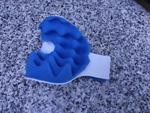 Soporte para el cuello calmante para la tensión relajante de hombros y cuello esponja azul libera tensión muscular alivia el dolor tighteness Theraputic