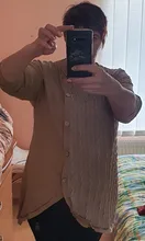 4 # mujeres jerséis largos suéteres a rayas gótico suéter tejido suelto de invierno de talla grande suéteres sudaderas Mujer Jersey suéteres