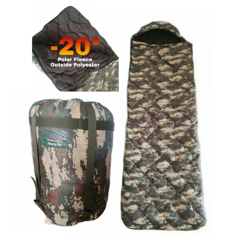 Camping Sleeping Bag Waterproof Winter Inner Fleece Backpacking Sleeping Bags for Travel Hiking Snow Winter Season -20 Military 
Camping Sleeping Bag Waterproof Winter Inner Fleece Backpacking Sleeping Bags for Travel Hiking Snow Winter Season -20 Military