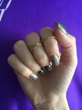 Tocona-Conjunto de anillos de unión para mujer, de Color dorado y plateado geométrico Simple, conjunto de anillos de cristal, abalorio, anillo, regalo de joyas de fiesta 9927