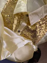 Camisa de vestir para bodas para hombre, camisa de manga larga suave y cómoda, brillante, estilo inglés, con lentejuelas, Formal, para negocios