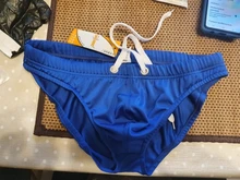 Sexy, bañadores de los hombres traje de baño natación nuevo escritos triángulo bañador, Bikini, para hombre traje de baño para playa antideslizante lazos para la cintura pantalones cortos