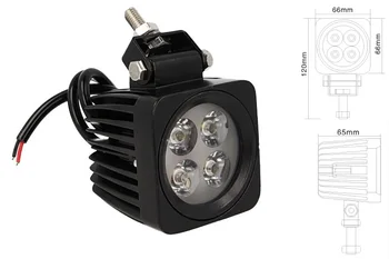 Tail Light square Led Work Light Worklight daytime running lights 12V 24V 12W (4 X3W) IP67 White
Tail Light square Led Work Light Worklight daytime running lights 12V 24V 12W (4 X3W) IP67 White
