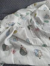 Manta de muselina para bebé, manta de fibra de bambú para recién nacido, 120x120