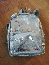 Mini mochila plateados felinos con purpurina para mujer o niño, bonita mochila con lentejuelas brillantes