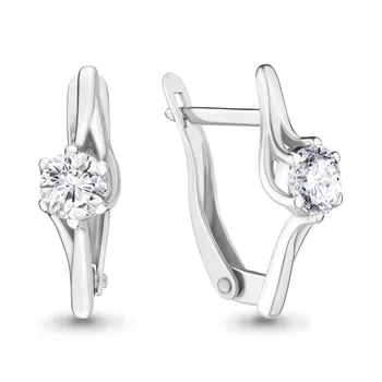 AQUAMARINE earrings with cubic zirconia swarovski, Silver 925
AQUAMARINE earrings with cubic zirconia swarovski, Silver 925