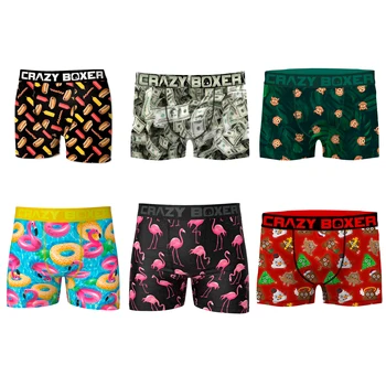 Crazy Boxer, 6 Pack men's underwear printed in various colors in microfiber
Crazy Boxer, 6 Pack men's underwear printed in various colors in microfiber
