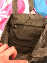 Bolso de hombro de pana para mujer, bolsa de compras reutilizable, informal, para un número dado, 2021