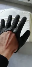 Guantes antideslizantes de látex para pesca, protectores de mano antideslizantes con cierre magnético para pescar, 1 unidad