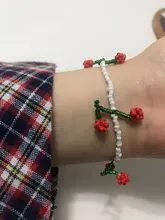 HangZhi-Pulseras de margaritas coreanas con flores, coloridas y transparentes, hechas a mano, elásticas, joyería, novedad de 2020