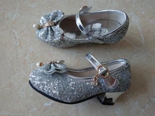 Zapatos de cuero para niñas, zapatos de vestir de boda, zapatos de baile de princesa Elsa para niñas, zapatos casuales, Sandalias planas